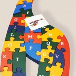 Mir-029 Houten Puzzel -Giraffe-Speelgoed-vanaf 3 Jaar