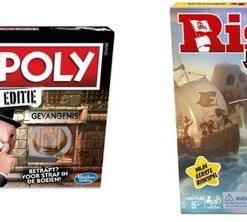 Hasbro Spellenbundel - 2 Stuks - Monopoly Valsspelerseditie & Risk Junior