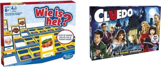 Hasbro Spellenbundel - 2 Stuks - Wie Is Het & Cluedo