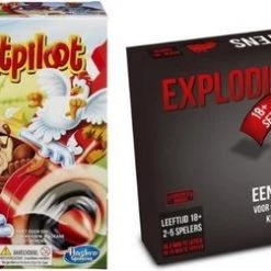 Merkloos Spellenbundel - 2 Stuks - Stef Stuntpiloot & Exploding Kittens NSFW