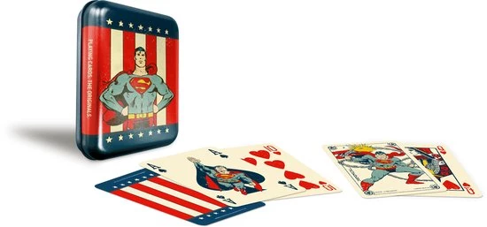 Cartamundi Speelkaarten In Blik Dc Comics Superman 56-delig - Afbeelding 3
