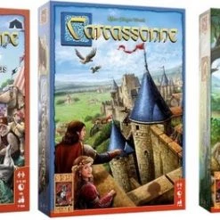 999 Games Spellenbundel - 3 Stuks - Carcassonne & Uitbreidingen Het Circus & Jagers En Verzamelaars