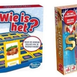 Hasbro Spellenbundel - 2 Stuks - Wie Is Het & Stratego Junior