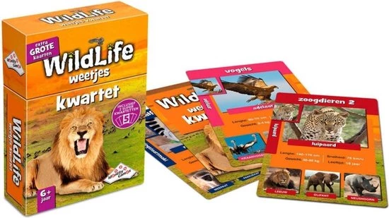 Merkloos Spellenbundel - Kwartet - 3 Stuks - Wildlife Kwartet & Menselijk Lichaam Kwartet & Sport Weetjes Kwartet - Afbeelding 3
