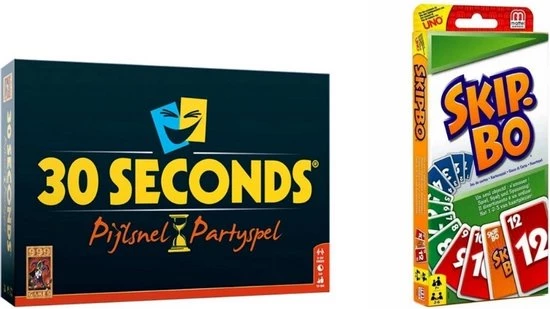 Hasbro Spellenbundel - 2 Stuks - 30 Seconds & Skip-Bo