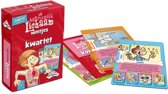 Merkloos Spellenbundel - Kwartet - 3 Stuks - Wildlife Kwartet & Menselijk Lichaam Kwartet & Sport Weetjes Kwartet - Afbeelding 7