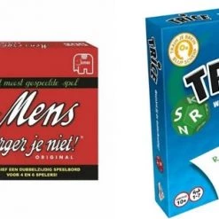 Merkloos Spellenbundel - 2 Stuks - Mens Erger Je Niets & Trice