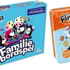 Spellenbundel - Squla - 2 Stuks - 7 Tot 12 Jaar - Familiebordspel & Flitsquiz Groep 4 5 - Kaartspel