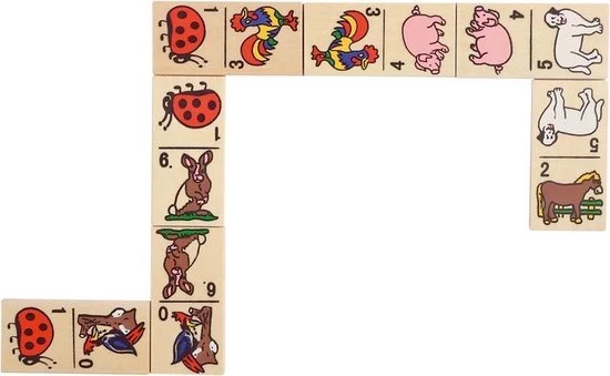 Goki Houten Domino Met Diermotieven - Afbeelding 2