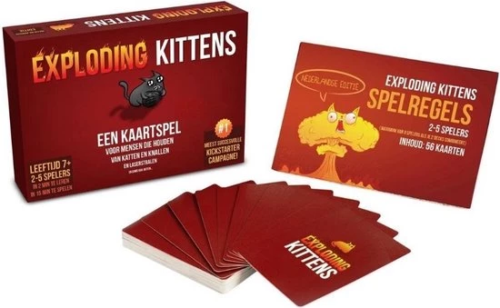 999 Games Spellenbundel - Kaartspel - 2 Stuks - Exploding Kittens & Weerwolven Van Wakkerdam: Het Pact - Afbeelding 5