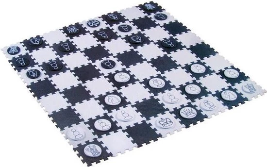 OutletCompleet Schaak- / Damspel 120x120 Cm - Afbeelding 2