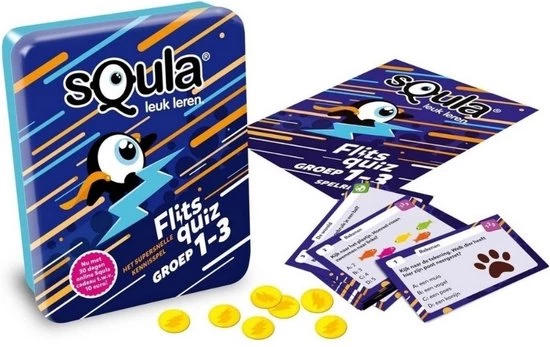 Spellenbundel - Squla - 2 Stuks - Flitsquiz Groep 1 T/m 5 - Kaartspel - Afbeelding 5