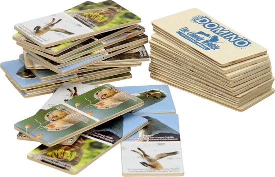 Houten Domino | The Comedy Wildlife | 28 Stukjes - Afbeelding 3