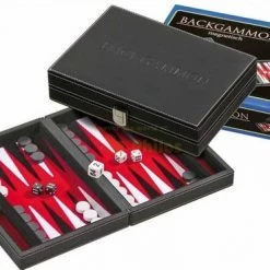 Philos Backgammon Tinos Klein Rood 23x16.5cm