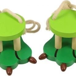 BIGJIGS Loopklossen - Krokodil - Hout