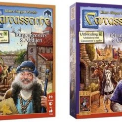 999 Games Spellenbundel - 2 Stuks - Carcassonne Burgemeesters En Abdijen & Graaf, Koning En Consorten