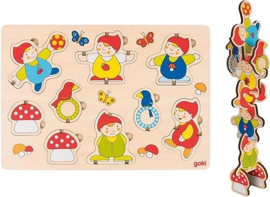 Goki Bouw Puzzel Dwergen 2+