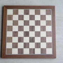 Weible Spiele Schaakbord Notenhout/ahorn 5cm