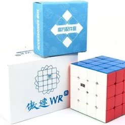 MoYu Aosu WR M 4 4 Speedcube - Magnetisch - Stickerless - Professionele Draai Puzzel Kubus