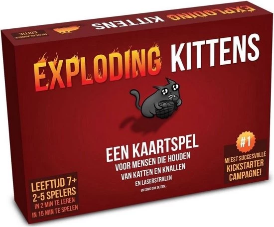 999 Games Spellenbundel - Kaartspel - 2 Stuks - Exploding Kittens & Weerwolven Van Wakkerdam: Het Pact - Afbeelding 2