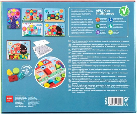 Apli Kids Mijn Eerste Houten Blokken Moza Ek Spel - Afbeelding 3