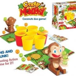 Dexterity Game Crazy Monkey Shooting Game Apenspel Coconuts Game Catapult Game