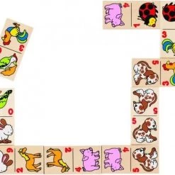 Goki Houten Dominospel Dieren 28-delig