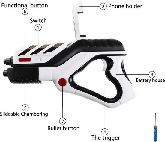 Merkloos AR Handle AR Gun 4D Draadloos Live Action Shooting Game Met 4D Vergrootscherm - Afbeelding 4