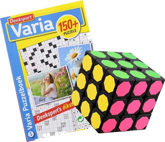 In Round Puzzelboekjes Met Varia Puzzels En Een 3x3 Speed Cube Denksport
