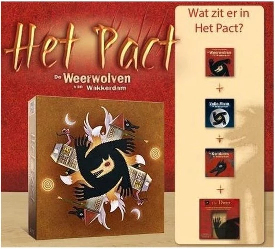 999 Games Spellenbundel - Kaartspel - 2 Stuks - De Weerwolven Van Wakkerdam: Het Pact & Valse Motten - Afbeelding 4