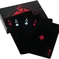 KELERINO. Speelkaarten Waterdicht Special Edition - Rood / Zwart