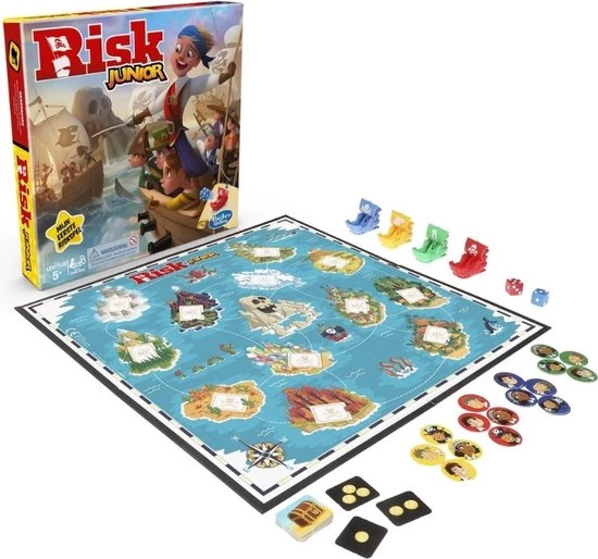 Hasbro Spellenbundel - 2 Stuks - Beverbende & Risk Junior - Afbeelding 7