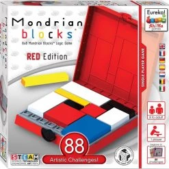 Eureka - Eureka! Ah!Ha Denkpuzzel Mondrian Blocks Rood