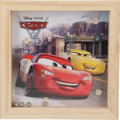 Disney Cars Disney Pixar Cars Houten Geduldsspel Met 5 Balletjes 14x14cm | Geduldspuzzel | Uitdagende Puzzels | Behendigheids Spel