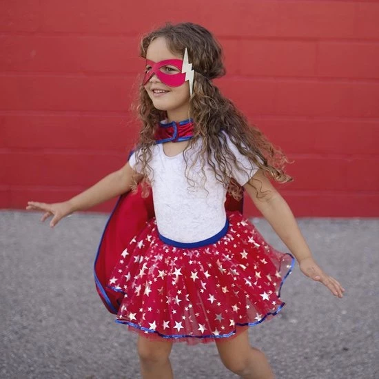 Great Pretenders Superhero Tutu/Cape/Mask / 4-7 Years - Afbeelding 3