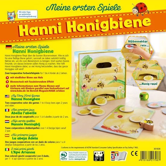 Haba Kinderspel Hanni Honigbiene (du) - Afbeelding 3