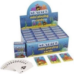Merkloos Uitdeelcadeautjes - Mini Speelkaarten - Model: Sea Life In Display (24 Stuks)