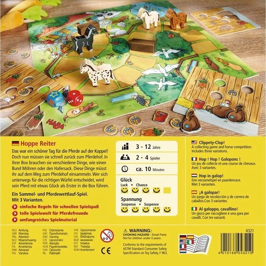 Haba Speelgoed | Wooden Toys - !!! Spiel - Clippety-Clop! (Duits) = Frans 5445 - Nede - Afbeelding 2