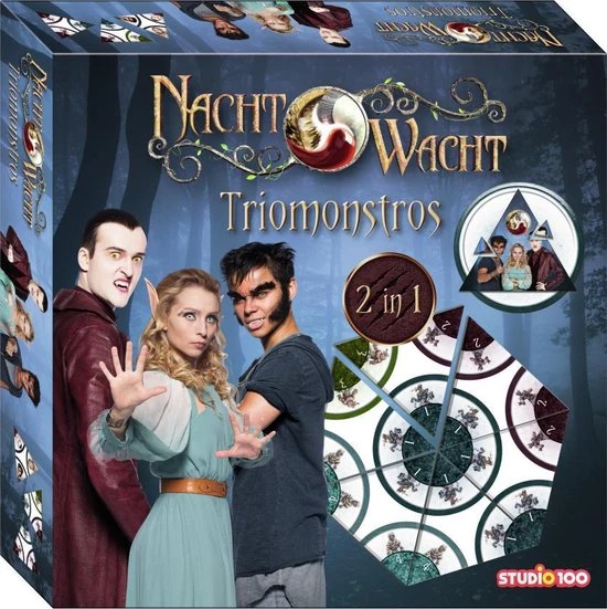 Nachtwacht Spel - Triomonstros - 2 In 1 Spel / 2 Tot 4 Spelers