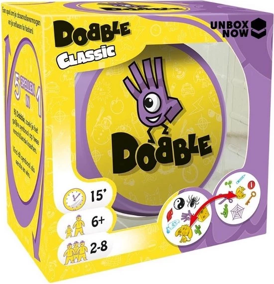 Hasbro Spellenbundel - 3 Stuks - Wie Is Het & Dobble Classic & Halli Galli - Afbeelding 6
