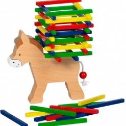 Schmidt Behendigheidspel Packesel Junior Hout Rood/geel 3-delig