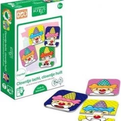 Merkloos Learning Kitds - Clowntje Lacht, Clowntje Huilt 15x23,5x5cm