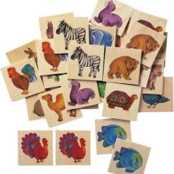 Selecta Spielzeug Memoryspel Memo Zoo Junior Hout 36-delen