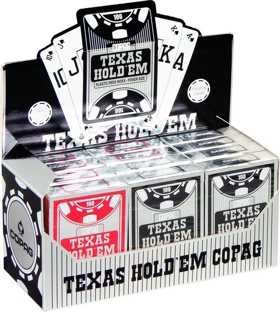 Plastic Speelkaarten Texas Hold'em Display - Peek Index - Copag