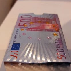 Merkloos Speelkaarten Zilver Pokerkaarten 500 Euro Biljet Teken Luxe Versie Deluxe Spatwaterdicht