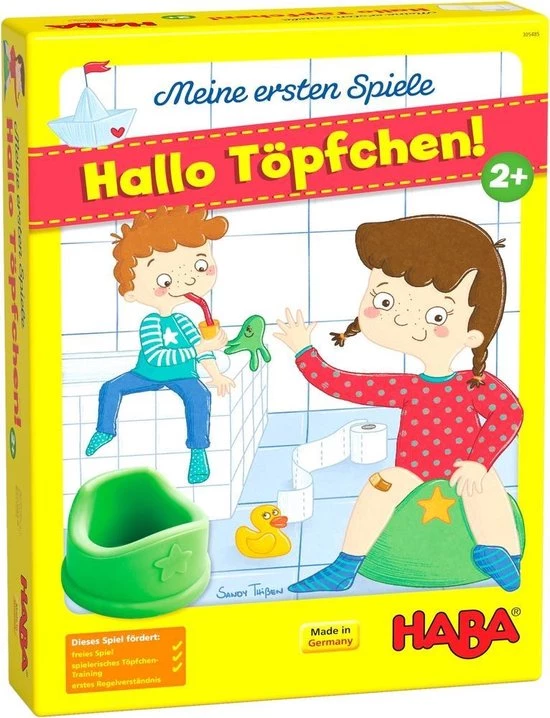 Haba Leerspel Op Het Potje Junior Karton/siliconen 7-delig (de)