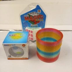 VDTOYS CE Set Van 3 : 1 Maal Puzzelcubus 3 Maal 3 Plus 1 Maal Traploper 10 Cm Op 10 Cm Plus 1 Maal Puzzel Bal