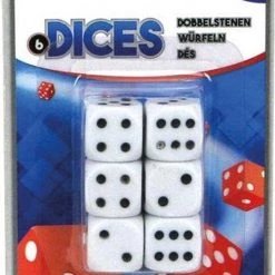 Basic Dobbelset Dobbelstenen 6 Stuks
