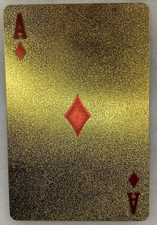 Merkloos Speelkaarten Goud Luxe Uitgave Pokerkaarten 100 Dollar Biljet Teken Deluxe Spatwaterdicht - Afbeelding 12