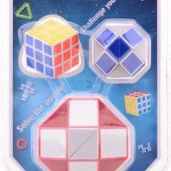 Johntoy Puzzel Magische Kubus En Slang 3-delig Rood